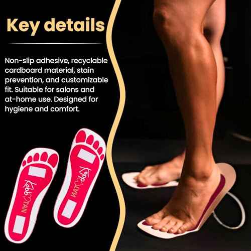 120 Pairs(240feets) Spray Tan Feet Pads Disposable & Economic Feet pads for Spray tanning,Use in Tanning booth,Sunless Tanning at Home or Beauty Salon-Non Slip- Comfortable-Hygienic-Ultra Bronzing