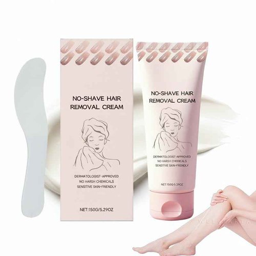Hair Removal Cream, No Shave Hair Remover for Women, Fast and Gentle, Moisturizes and Nurtures Skin, Leaves Skin Smooth & Soft, 5.29 oz (1)