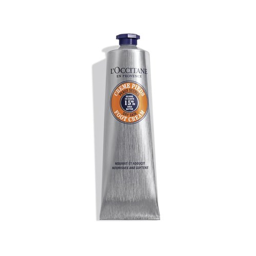 L'OCCITANE 15% Organic Shea Butter Foot Cream, Moisturizes, Soothes & Softens Feet, Repairs Cracked & Dry Heels, Fast Absorbing, Non-Greasy, Vegan