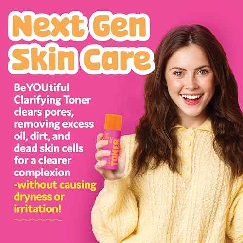 BeYouTiful Clarifying Face Toner, Preppy Skin Care for Balanced Skin, Gentle and Cleansing Facial Skincare for Teens, Tweens, and Kids, Girls and Boys Gifts, 5 fl oz, Ages 8-17