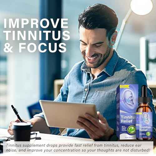 Tinnitus Relief for Ringing Ears, Best Ear Ringing Relief Drops for Tinnitus Relief, Natural Tinnitus Treatment to Reduce Ear Noise and Improve Hearing for Men & Women-2 Fl Oz