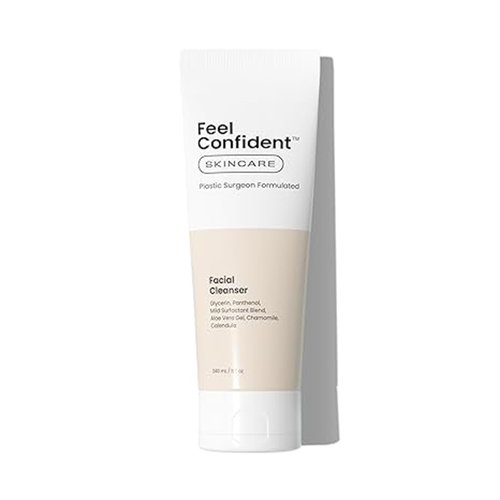 Feel Confident Facial Cleanser - Gender-Neutral, Formulated with Gentle Surfactants, Humectants, Calming Chamomile and Calendula, 8 oz / 240 mL