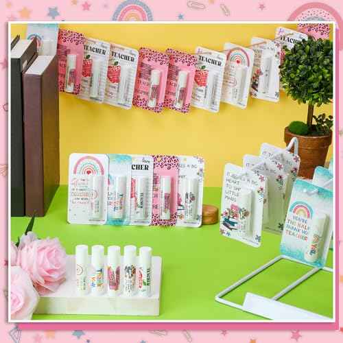 30 Pack Christmas Teacher Appreciation Gifts Bulk Lip Balms Employee Staff Appreciation Teacher Team Thank You Gift Bulk Fall Halloween Thanksgiving Party Favor Basket Stuffers for Women Men (Classic)