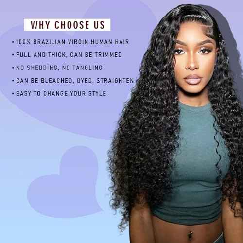 Water Wave Human Hair Bundles 22 24 24 10A Deep Curly Bundles 100% Unprocessed Brazilian Virgin Human Hair Bundles Wet And Wavy Hair Extensions Natural Black