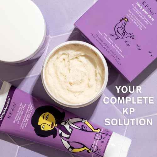 DERMAdoctor KP Bump Eraser Body Scrub 16 oz with Lotion 8 oz 10% AHA + PHAs Dermatologist Formulated Exfoliant - 24 oz