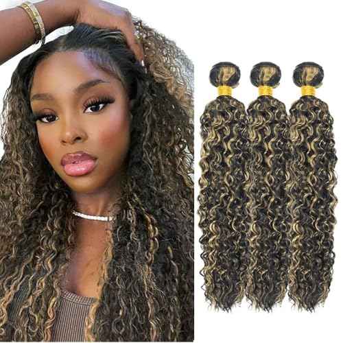 30 30 30 Inch TARPION P1B27 Bundle Color #27 Kinky Curly Human Hair Bundles Two Tone Black Mixed With Honey Blonde Bundles Human Hair Highlight Bundle