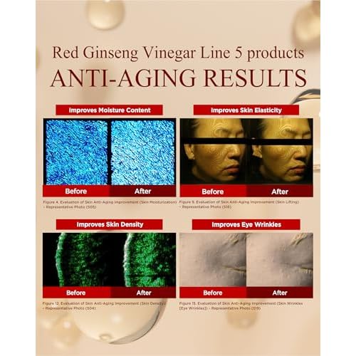 Bonyongo Red Ginseng Vinegar Essence? Revitalizing & Intensive Nourishing for All Skin Types - Hydrated and Glowing Skin with Fermented Red Ginseng - Korean Skincare, 1.5 fl.oz.
