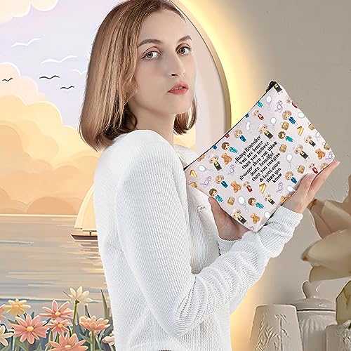 LEVLO Golden Inspired Cosmetic Make Up Bag Golden TV Show Fans Gift You Are Braver Stronger Smarter Than You Think Makeup Zipper Pouch Bag Golden Merch(Always Golden)