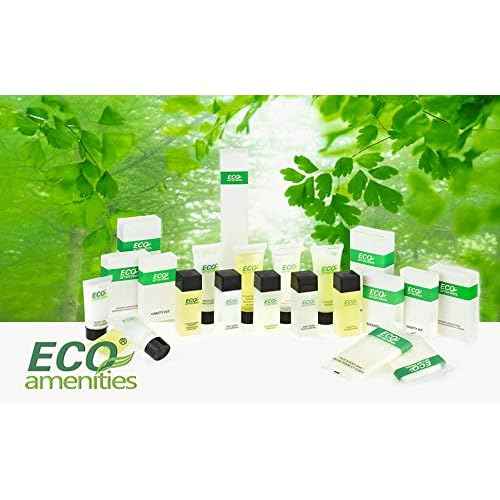 ECO Amenities Travel Size 1oz Body Wash (BULK 200 Pack) - 30ml Bulk Hotel Body Wash Supplies for Guests - Green Tea Scent Eco body wash for woman, Body wash for men, Biodegradable Container