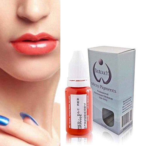 BIOTOUCH Micropigment STRAWBERRY Pigment Color Permanent Eyebrow Makeup Microblading Eyebrow Shading Micropigmentation Cosmetic Tattoo Ink Lip Eyeliner Ombre Feathering Hair Stroke LARGE Bottle 15ml