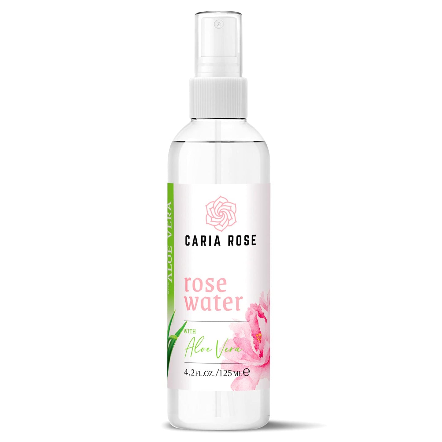 Rosewater Hydrating Spray with Aloe Vera | Rose Water Facial Toner with Aloe Vera (4.2 oz)