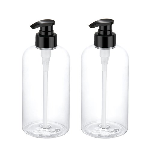 Bynccea Pump Bottle 16 oz/500 ml Empty Shampoo Pump Bottles Dispenser Portable Pump Plastic Bottles for Shampoo and Conditioner Liquid