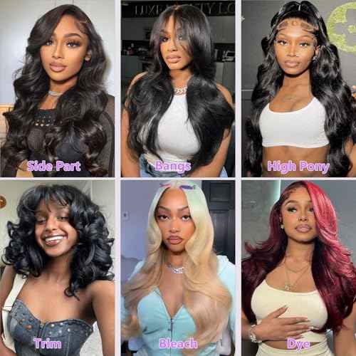 28 Inch 13x6 Lace Front Wigs Human Hair 200 Density Body Wave Lace Front Wigs Human Hair HD Lace Wigs for Women Pre Plucked Frontal with Baby Hair