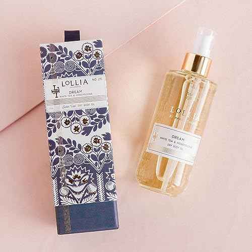 LOLLIA Dream Dry Body Oil, 6.8 Fl. Oz. ? White Tea & Honeysuckle ? Women¡¯s, Scented, Moisturizing, Dry Body Oil for Women, For All Skin Types