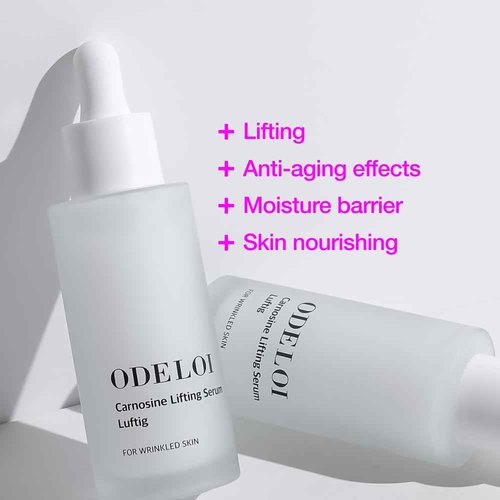 ODELOI Carnosine Lifting Serum - Anti-Aging, Elasticity & Hydration | With Collagen & Adenosine Rich in Wrinkle-Improving Properties |Dermatologist Tested Korean Skincare |All Skin Types |1.76 fl.oz.