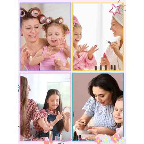 130PCS Kids Press on Nails, TOROKOM Fake Nails Set Short Square Glue on Nails for Girls Gift 8-12 Age, Heart Flower Butterfly Stick on Nails for Kids with Jelly Nail Adhesives & Glue