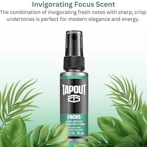 TAPOUT Body Spray for Men 5 Piece Set 1.5 Fl Oz