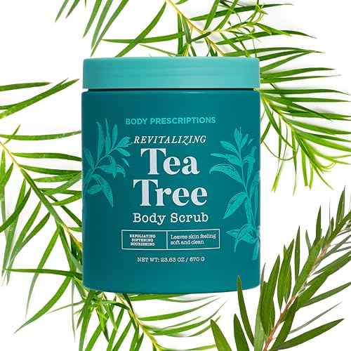 Body Prescriptions Exfoliating Body Scrub ? Body Cleanser for Nourished, Ultra-Smooth Skin, Tea Tree