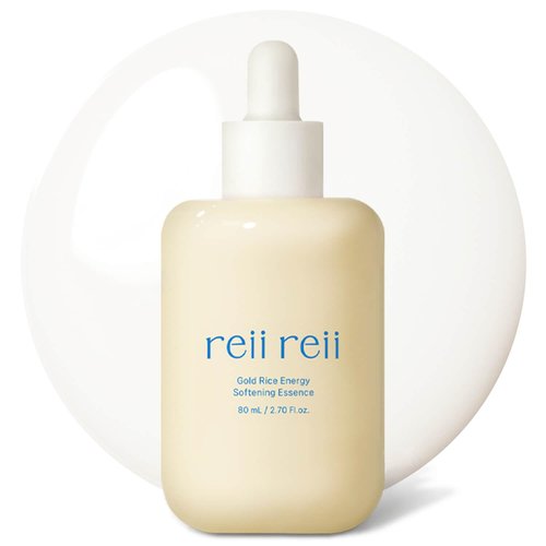 reii reii Gold Rice Energy Softening Essence – Daily Gentle Exfoliator with LHA & PHA, for Smooth Texture and Radiant Glow, Vegan Korean Beauty (2.70 fl.oz / 80ml)