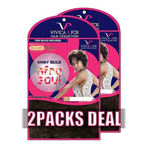 [2PACKS DEAL] VIVICA A FOX 100% HUMAN HAIR REMI AFRO SOUL KINKY BULK 16" - HKBK16-V (33)
