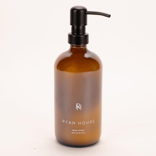 Ryan House Candles Hydrating Aromatherapy Hand Cream, Moisturizing Scented Lotion, 15 Oz Recycled Glass Pump Top Dispenser, Grapefruit Mint
