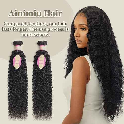Jerry Curly Wave Human Hair 3 Bundles Brazilian Raw Virgin Hair Weave Bundles Jerry Curly Wet And Wavy 12A Grade Long Unprocessed Human Hair Extensions Natural Black 100g/pc 20 22 24inch