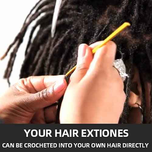 FAMILOCS 16 Inch 50g Tight Afro Kinky Bulk 100% Human Hair for Dreadlock Extensions Locs Repair Braids and Twists Bleachable and Dyeable