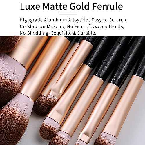 Elegant Natural Goat Hair Makeup Brush Set with Gift Box, Natural Hair Makeup Brushes Set Professional, Make up Brushes Set Professional, Natural Makeup Brushes, Cosmetic Brushes Makeup Set.
