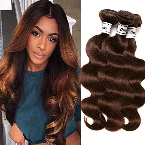 Body Wave Bundles Human Hair Brazilian Body Wave Hair Extensions Sew In 9A Grade Virgin 100% Unprocessed Remy Human Hair Weave Extensions (Body 4#, 20 20 20inch)