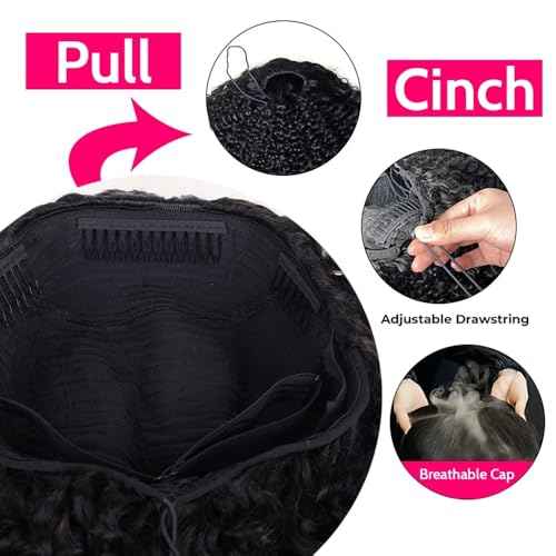 JYZ Half Wig Human Hair 300% Density 3 In 1 Seamless Flip Over Half Wig Invisible Hairline Glueless Wear and Go Beginner Friendly Curly Human Hair Wigs for Women 22 Inch