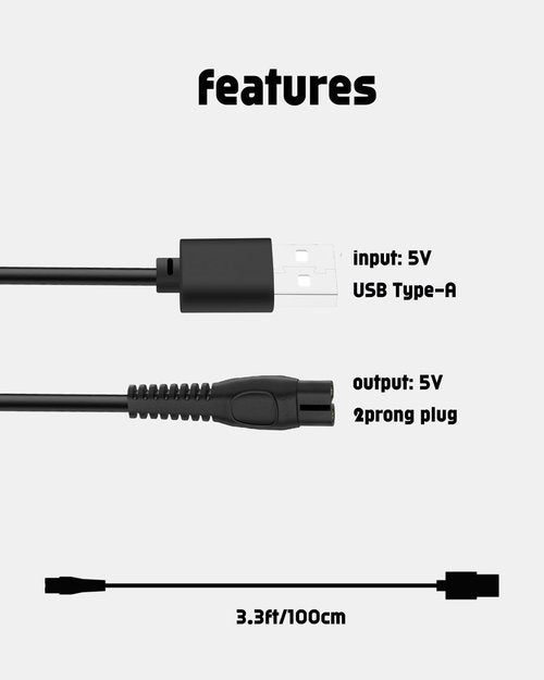 uijino 5V Charger Compatible with Philips Norelco Shaver 7800 Charger for Electric Razor for Men S7885/85