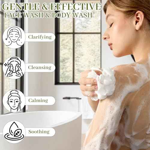 3 PCS Zinc Pyrithione Soap Bars, Gentle Exfoliating Cleansing Bath Bar for Body & Face Skin Care