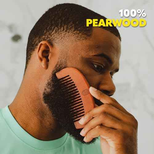 The Beard Club Brush, Comb and Scissors Grooming Kit for Men's Beards and Mustaches Gift Set