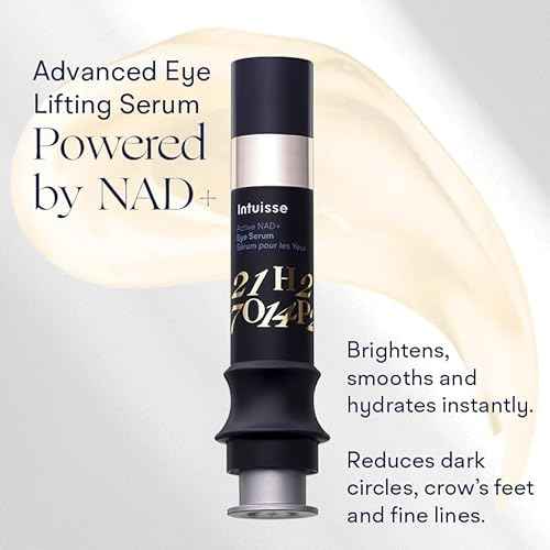Active NAD+ Eye Serum ? Dark Circles, Puffiness, Fine Lines ? 5% NAD+, Four Hyaluronic Acids & Swiss Liposomal Delivery ? Lifting and Firming Formula ? 5ml ? Includes Applicator