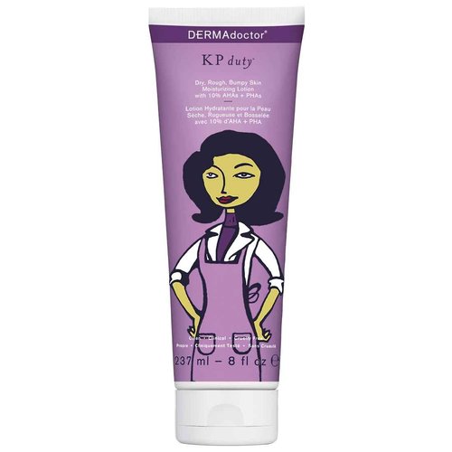 DERMAdoctor KP Bump Eraser Keratosis Pilaris Lotion – Gentle KP Cream for Arms and Full Body | Rough and Bumpy Skin Lotion for Keratosis Pilaris | Smooths, Hydrates & Softens | 10% AHAs + PHAs, 8 oz