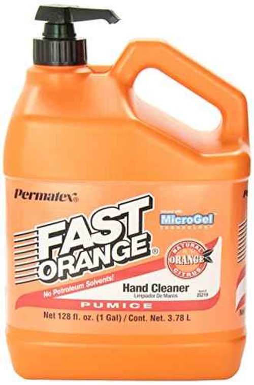 Fast Orange Permatex 25219 Pumice Lotion Hand Cleaner with Pump, 1 Gallon (Pack of 2)