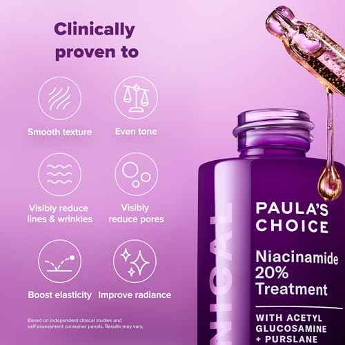 Paula's Choice CLINICAL 20% Niacinamide Vitamin B3 Concentrated Face Serum, Anti-Aging Serum for Face, Treatment for Discoloration & Minimizing Large Pores, Fragrance-Free, 0.67oz