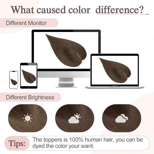 SEGO Hair Toppers for Women Real Human Hair Large Full Silk Base 9 * 14 cm Free Part No Bangs 150% Density Clip In Topper Hairpieces for Women with Thinning Hair -12 Inch #2Y Dark Smoky Brown