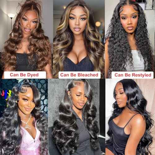Body Wave Bundles Human Hair 16 16 16 Inch 3 Bundles Human Hair 10A Grade Unprocessed Brazilian Virgin Hair Body Wave 3 Bundles Human Hair Extensions Natural Color