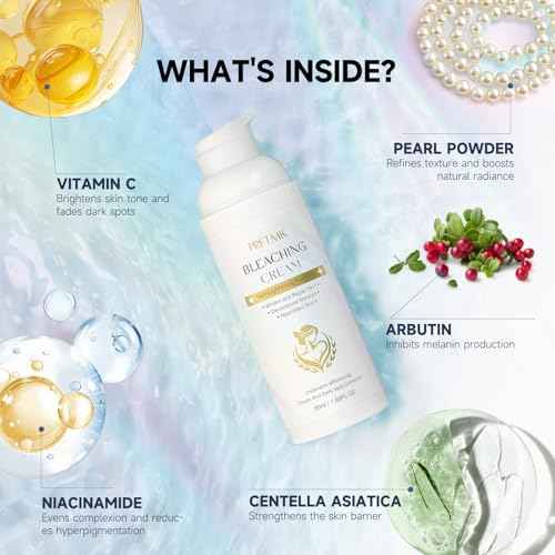 Skin Bleaching Cream - Vitamin C Dark Spot Remover for Underarms, Knees, Elbows & Bikini Line/whitening cream/skin bleach (50ml/1.69FL.OZ)
