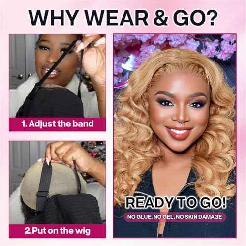 Honey Blonde 5x5 Body Wave Bob Wig Human Hair 200% Density 5x5 Hd Lace Closure Wigs Human Hair Wigs For Black Women Wear And Go Glueless Bob Wig Human Hair With Baby Hair 16 Inch