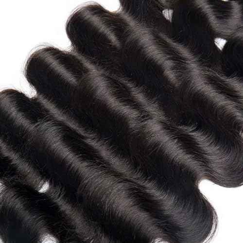 Augfst Brazilian Virgin Human Hair Bundles 26 28 30 Inch Body Wave Bundles Human Hair Natural Color Inch 12A Unprocessed Sewn In Quick Weave for Black Women