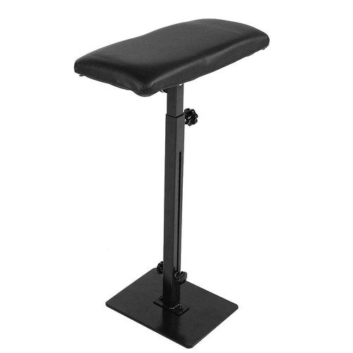 Adjustable Armrest Stand Heavy Duty Workstation with PU Leather & Soft Sponge, Ergonomic Height-Angle Leg Rest Tool for Massage Nail Salon Studio, Beauty Spa Equipment with Non-Slip Base (Gift Ready)