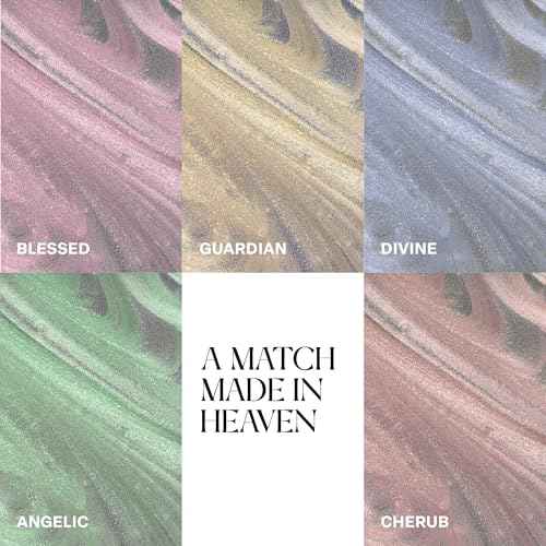 APR?S Heavenly Top Gelcoat Set, 5-Pack Non-Wipe Nail Gel Polish Top Coat, Shimmery Long Lasting Topcoat