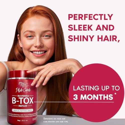 I Belli Capelli Ravenna B-tox Repair Kit - Hair Treatment & Argan Oil Mask 500g, Formaldehyde-Free, Anti-Frizz, Volume Reduction (Pack of 2)
