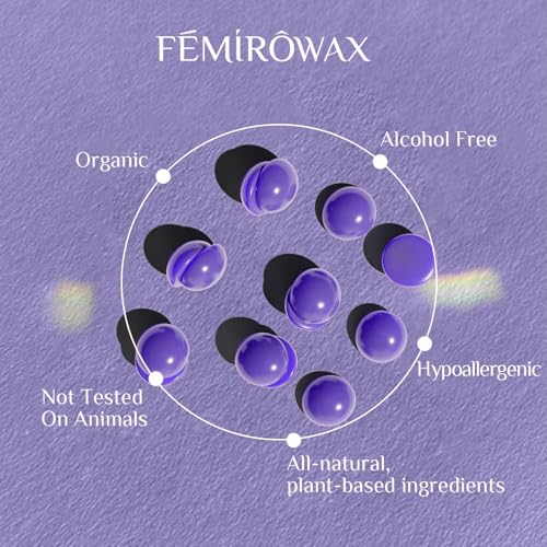 Wax Beads, 1lb Hard Wax Beans for Hair Removal Sensitive Skin with Lavender Formula Waxing Beads for Full Body Brazilian Bikini Face Eyebrow at Home Wax Refill for Women Men