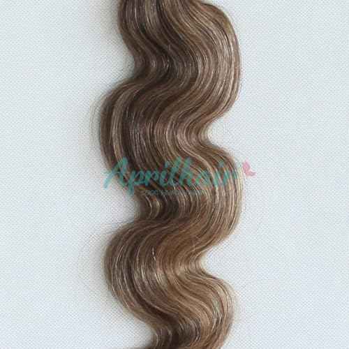 8A Machine Double Weft Raw Brazilian Virgin Human Hair Extensions Highlight P4/27 Brown Honey Blonde Body Wave 3 Bundles 16" 18" 20"