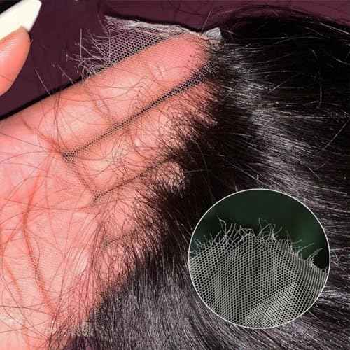 12A Water Wave 5x5 Skinlike Real HD Lace Closure Only Single Knot Human Hair 22Inch, 0.09mm Ultra-thin Invisible Curly Swiss HD Lace Closure Pre Plucked Wet n Wavy Brazilian Virgin Natural Black
