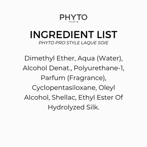 PHYTO PRO STYLE Laque Soie, Hairspray Naturally Controls and Tames Hair, Medium Hold and Volume, 10.14 fl.oz.