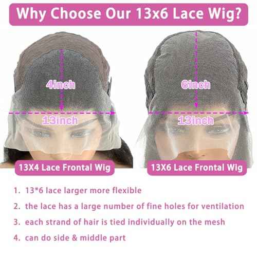 32 Inch 13x6 Body Wave Lace Front Wigs Human Hair Pre Plucked 200% Density HD Transparent Lace Frontal Wigs Human Hair With Baby Hair Natural for Women